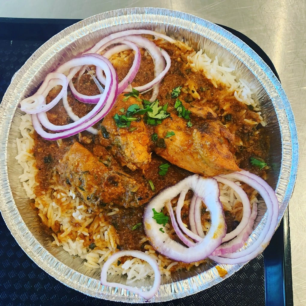 Traditional Punjabi street food at Amritsari Kulcha Point Winnipeg