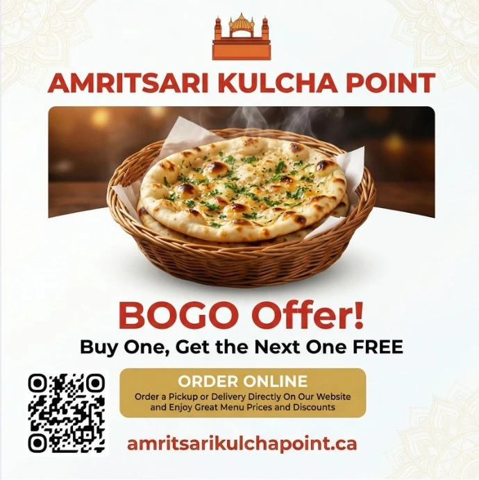 Special Offer at Amritsari Kulcha Point Winnipeg